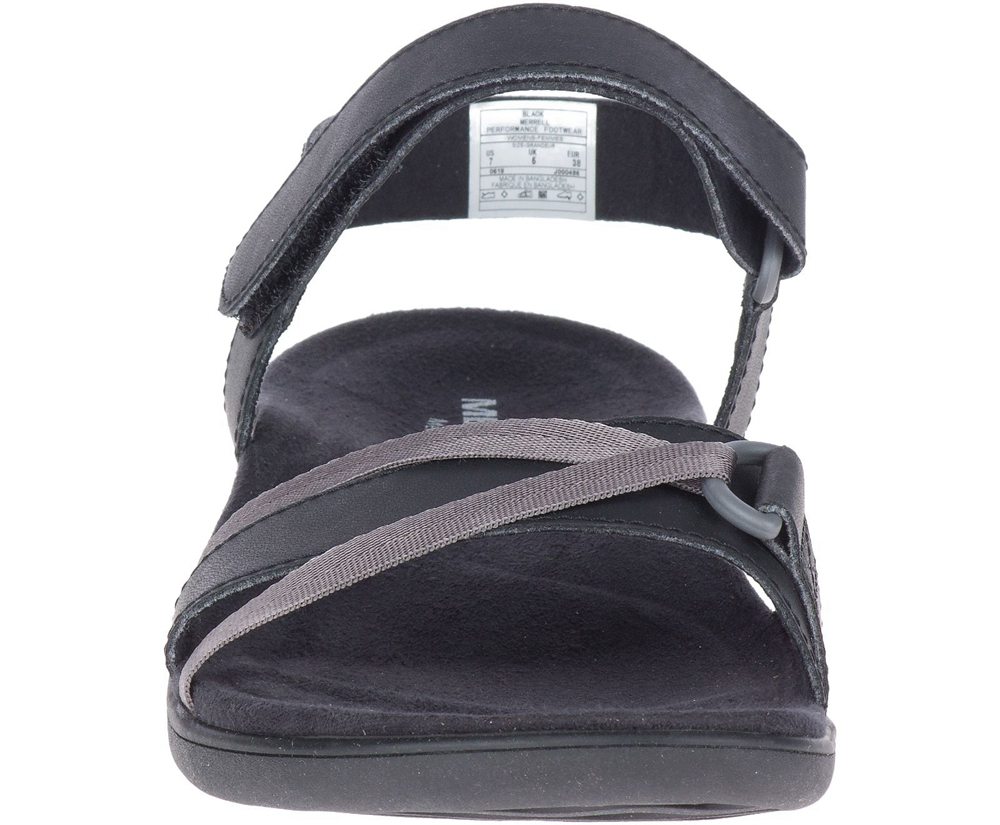 Merrell Sandaler Dame - District Kindra Strap - Sort - GDE382156